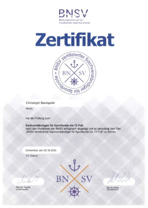 Zertifikat Bermpohl